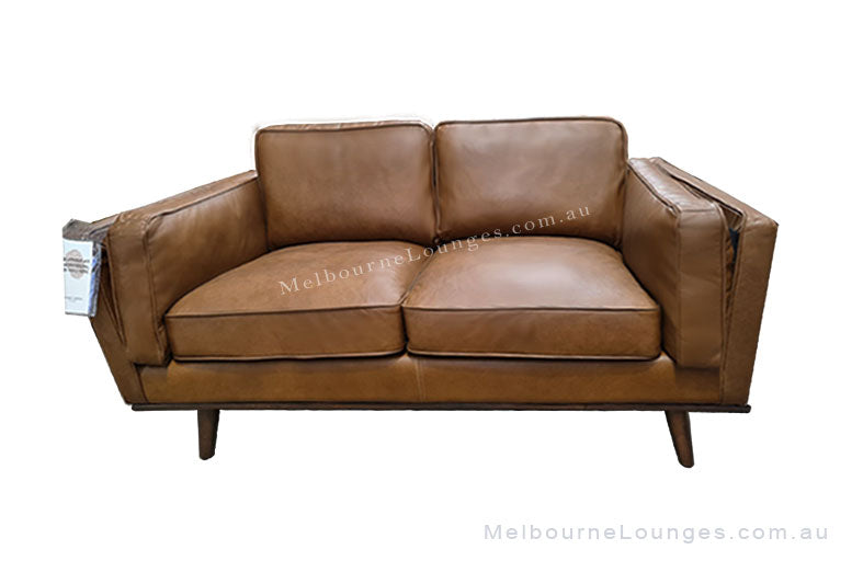 Elio Vintage 2 Seater Leather