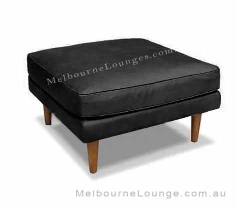 Elio Vintage Leather Ottoman