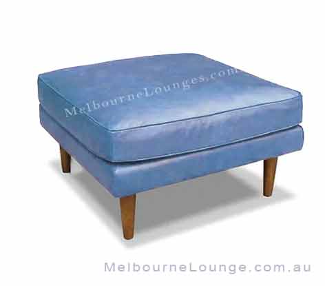 Elio Vintage Leather Ottoman