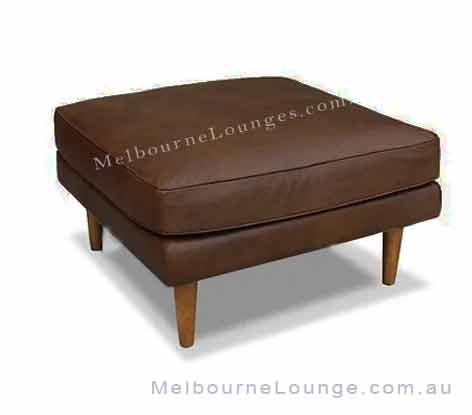 Elio Vintage Leather Ottoman