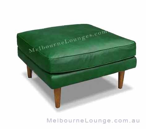 Elio Vintage Leather Ottoman